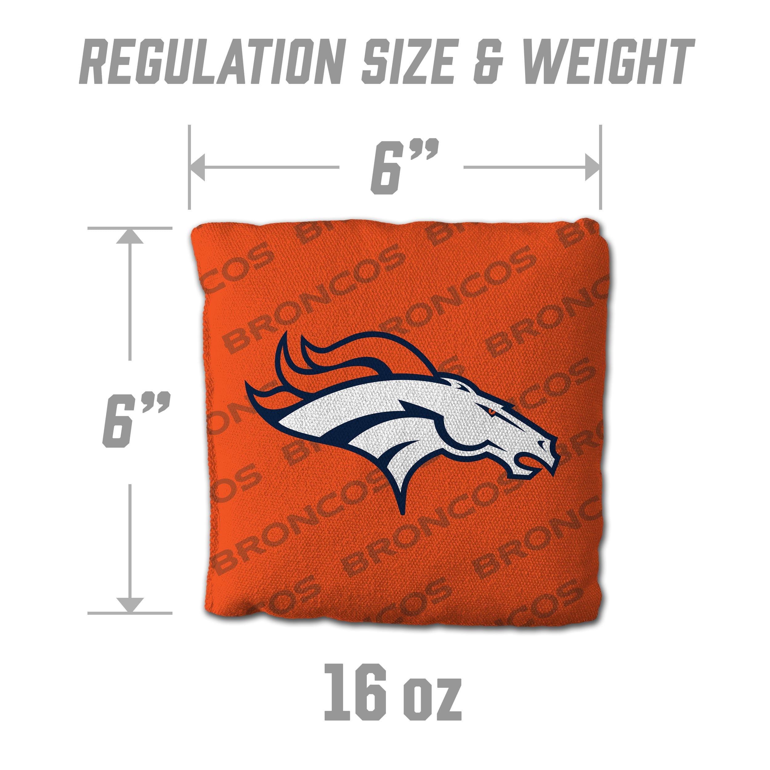 NFL Denver Broncos Cornhole Bags - 4PK - Orange