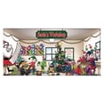 thumbnail image 1 of Cateissary Banner de puerta de Feliz Navidad de patrón claro para pancarta al aire libre Banner de puerta de garaje de Feliz Navidad Kits de decoración para fiestas mi, 1 of 6
