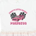 thumbnail image 4 of Inktastic Daddy's Racing Princess Pink Race Car Girls Toddler Dress, 4 of 5