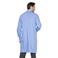 thumbnail image 3 of Landau Unisex Essential Lab Coats Classic Relaxed Fit Breathable Fade Resistant 2 Pockets Snap Full-Length Lab Coat Scrub, Style 3176, 3 of 6