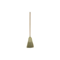 100% Corn Warehouse Brooms 60", Black/Natural, 6/Carton