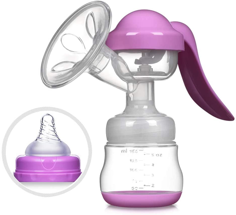 Manual Breastfeeding Pump Easy Hand Pump Breastfeeding Milk Collector Q 