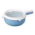 thumbnail image 3 of WeiLaiKeQi Fruit Cleaning Basin Thicken Material Food Strainer for Potato Salads Tomato Blue, 3 of 9