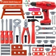thumbnail image 1 of Ensemble d'Outils de Jeu d'Imitation pour Enfants avec Perceuse Électrique, Scie et Tournevis - Jouets de Simulation de Réparation de 41 Pcs pour 4 à 6 Ans, Ensemble de Construction Éducatif en Plastique Améliorant les Fonctions Cognitives et Motrices, 1 of 6