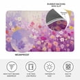 thumbnail image 3 of Pink Spring Floral Door Mat Indoor Outdoor, Summer Daisy Botanical Oil Painting Non Slip Welcome Mat with Rubber Backing, Absorbent Fabric Front Door Mats Entryway Rug for Home Patio Entrance 18"x30", 3 of 8