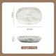 thumbnail image 2 of Jabonera de cerámica elegante hecha a mano, jabonera decorativa con texturas de mármol únicas, soporte para barra de jabón multiusos para baño y cocina, antideslizante e impermeable, 2 of 5