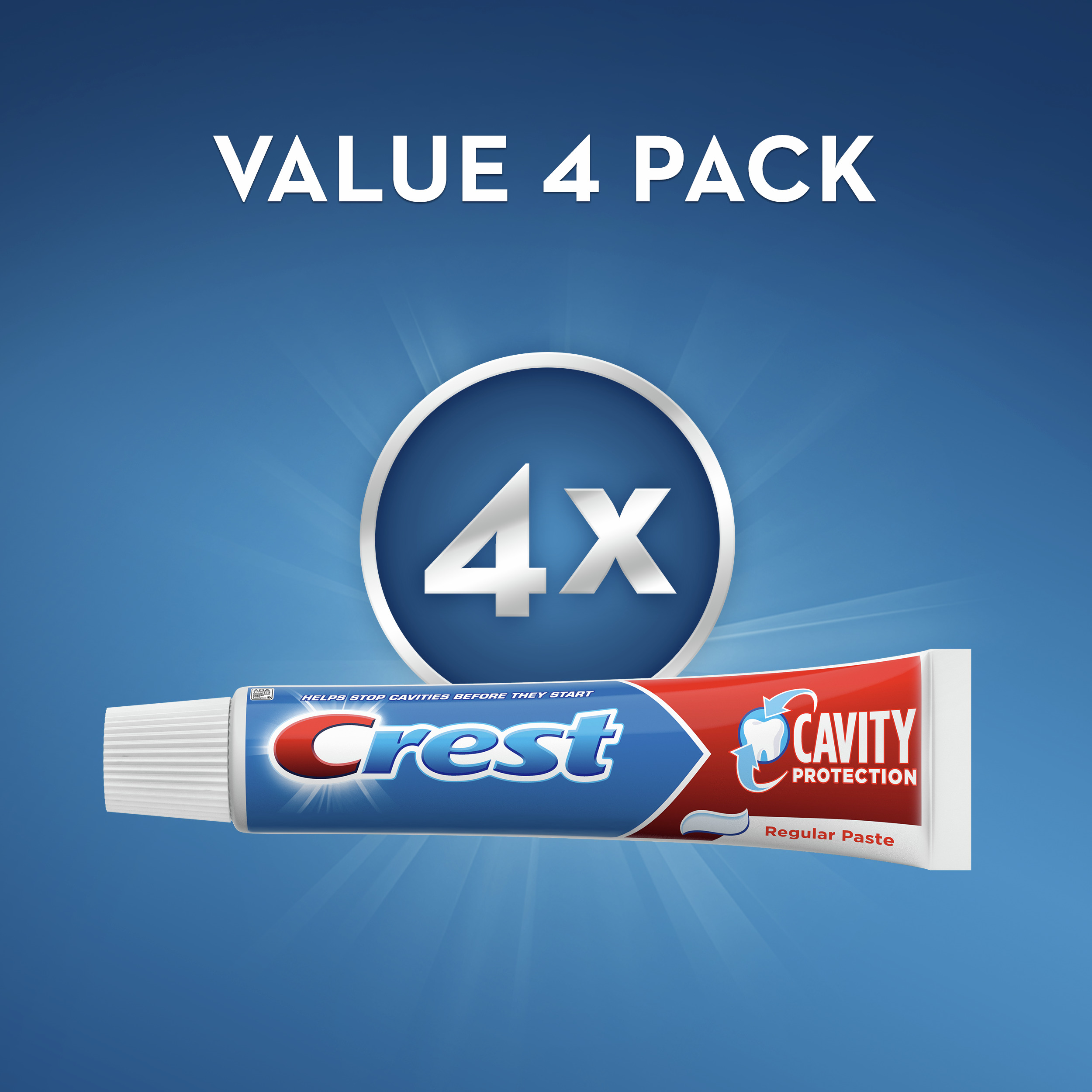 Crest Cavity Protection Toothpaste, Regular Paste, 5.7 oz, Pack of 4 - image 7 of 8