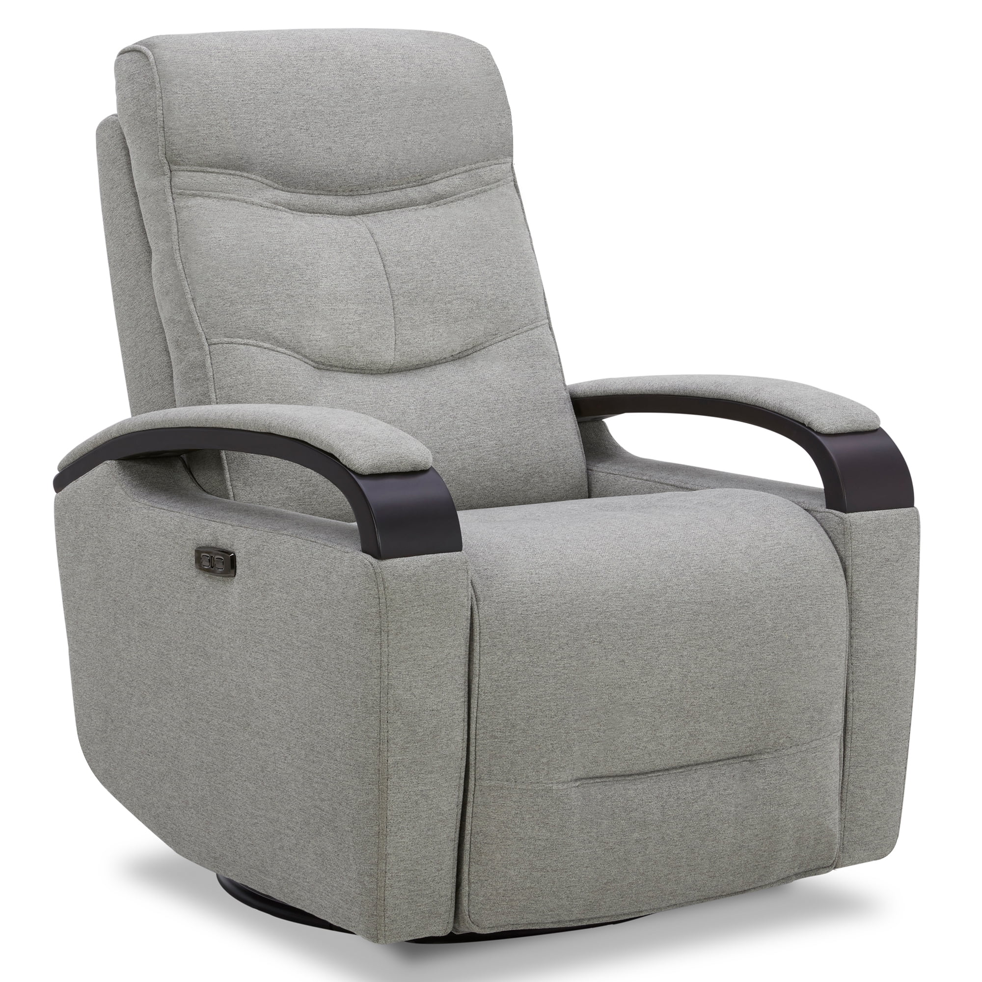 CHITA Power Swivel Glider Rocker Recliner, Fabric, Light Gray