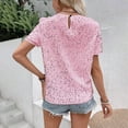 thumbnail image 4 of DHFJKG Sparkly Sequins Shirts For Women Short Sleeve Glitter Tshirt Sexy Night Out Clubwear Loose Fit Round Neck Tee Versatile Tops, 4 of 6