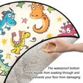 Cartoon Cute Dragons Stars Christmas Tree Stand Mat Floor Protection