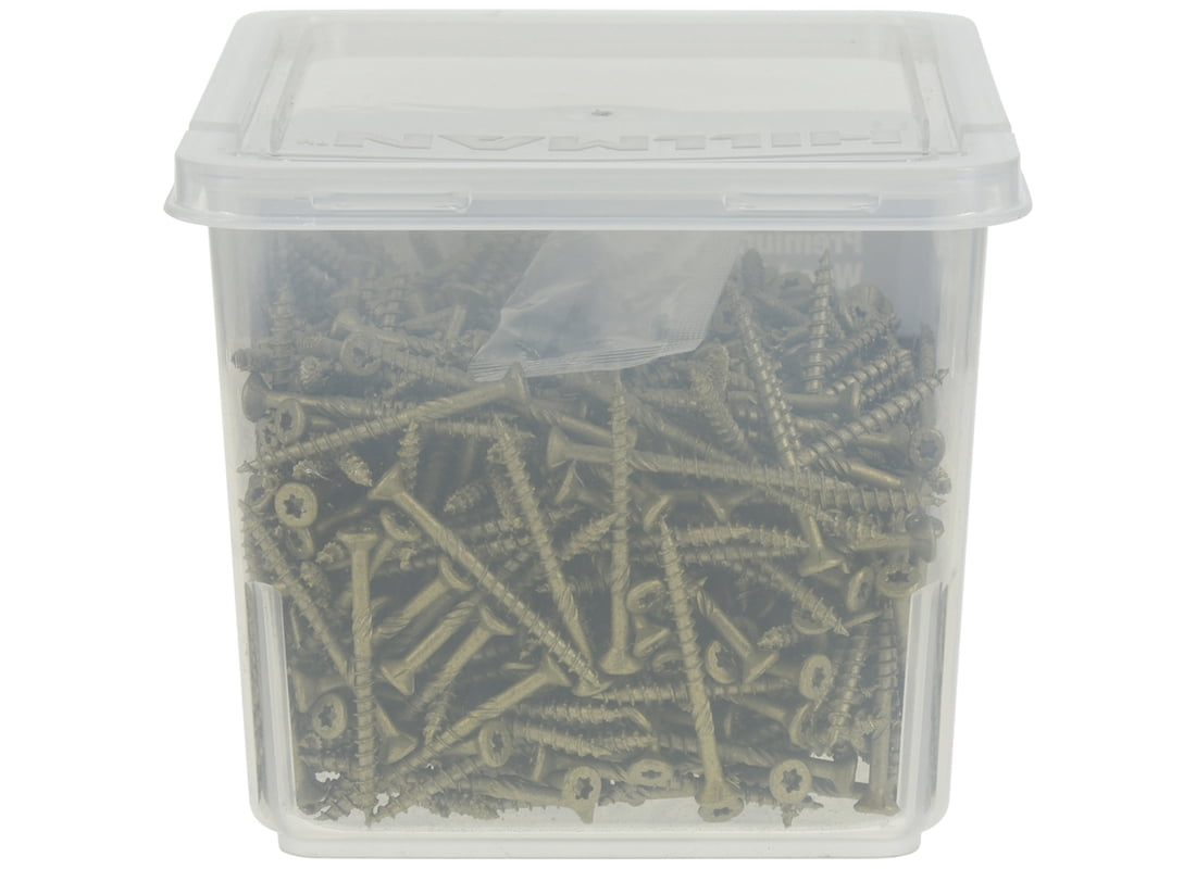 Hillman Fasteners 195996 2 in. x 8 Power Pro Ceramic Exterior Screws - Bronze, 5 lbs