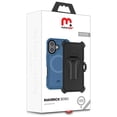 thumbnail image 2 of Funda Case MYBAT Maverick Mag clip para iPhone 16 - Azul con mica, 2 of 6
