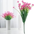thumbnail image 2 of Artificial Plants 15.3" Faux Flowers Realistic Spring Grass Decor for Weddings, Living Room, Dining Table Centerpiece Vase Decor Outdoor Indoor Use, Simulation Starrys Sky Bouquet(Pink1,15x7.9"), 2 of 9