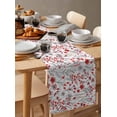 thumbnail image 2 of Table Runner Watercolor Leaves Floral Table Decoration for Kitchen Dinning Flower Plant Orange Table Decoration for Indoor Outdoor Party Wedding Decor 13x72 Inch, 2 of 7
