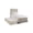 taupe, variant on Full Sized Bed With Taupe Twin Trundle, Birch Veneer Ornamentation, And Casual Style Trundle , Made Of Solid Wood