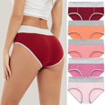 thumbnail image 2 of MuZeFu Women'S Plus Size Cotton Underwear 5PCWomen's Large Seamless High Waist Briefs Hip Lifting Underpants, 2 of 7