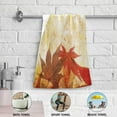 thumbnail image 5 of Vintage Fall Maple Leaves Hand Towels, Abstract Grunge Autumn Kitchen Towel Ultra Soft and Absorbent,Decorative Fingertip Face Towel for Bathroom Hotel, 2 PCS, 28.3"x 14.4", 5 of 6