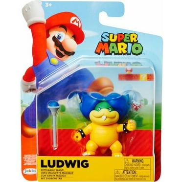 Super Mario 4" Ludwig Von Koopa Articulated Figure with Magic Wand Accessory