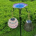 thumbnail image 2 of Wild Bird Feeding Stand with Hook for Garden Outdoor Decors Bird Bath Bird Feeding Station Hanging Bird Feeders, 2 of 10