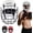 White, variant on Boxing Headgear with Removable Face Grill, Maya Hide Leather MMA Head Guard for Sparring, Muay Thai, Kickboxing & Karate Non-Slip, Protective Helmet for Men & Women
