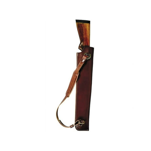 Triple K 937 Shotgun Scabbard with Shoulder Strap 22" Leather Walnut Oil