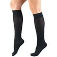 thumbnail image 3 of Women's Trouser Socks, Dress Style, Diamond Pattern: 15-20 mmHg, Navy, Large, 3 of 7