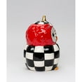 thumbnail image 3 of Ceramic Checkerboard Owl Candy Jar, Kitchen Decor, Fall Decor, Gift for Her, Gift for Mom, 3 of 4