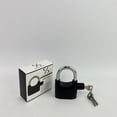 thumbnail image 2 of PREMIER SCULPTURE Metal locks,Alarmed Anti Theft Padlock, Aluminum Alloy Anti Theft Security Padlock 110db Alarm Volume Siren Alarm Lock for Motorcycle Door Window, Black, 2 of 8