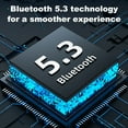 thumbnail image 3 of Auriculares inalámbricos de oído abierto con Bluetooth 5.3 y micrófono incorporado, auriculares impermeables para deportes, entrenamientos, carreras y ciclismo, 3 of 6
