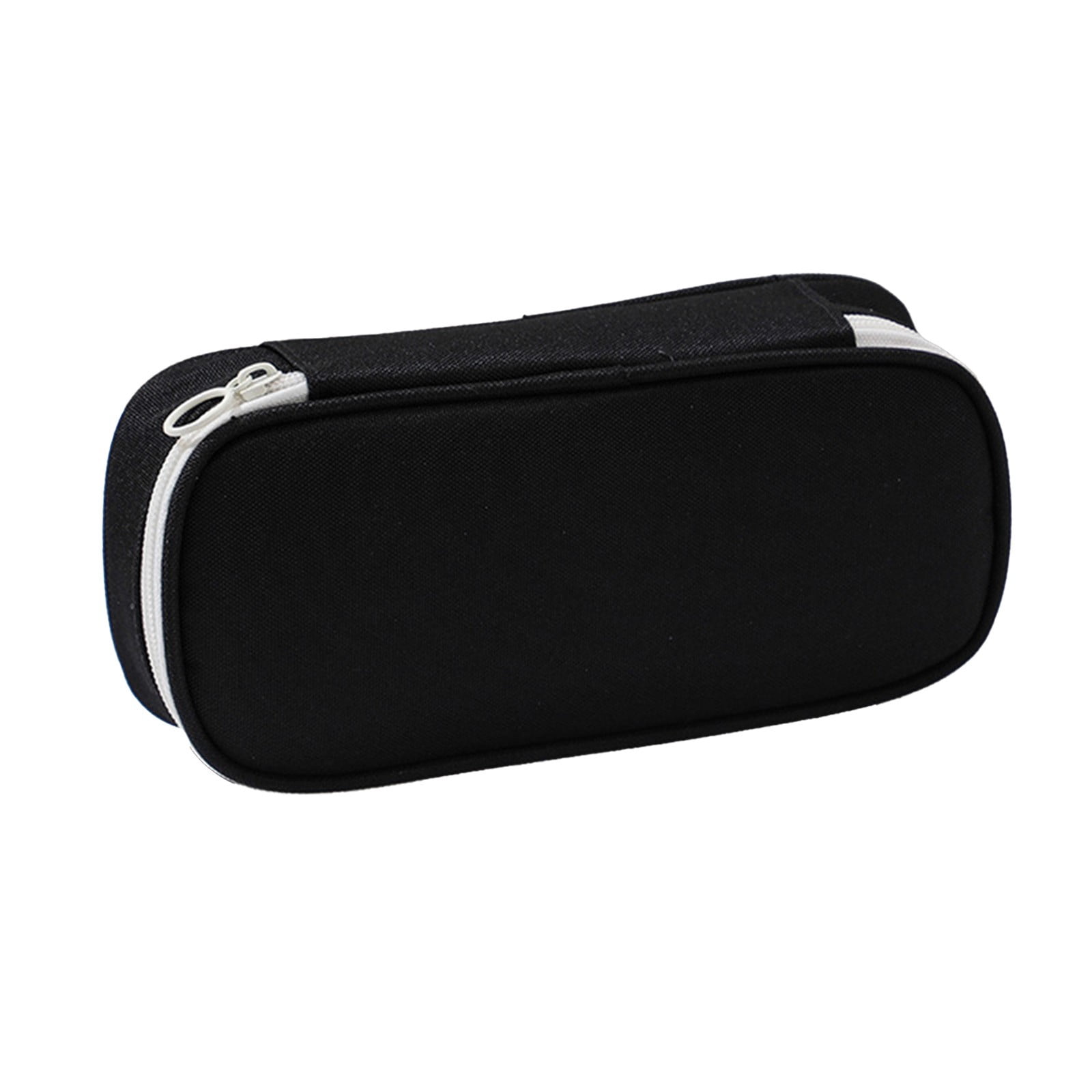 bbymog Trousse d'École Grande Capacité Multi Compartiments Oxfords Trousse de Rangement pour Étudiants Noir Taille Unique