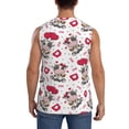 thumbnail image 4 of Fotbe Men's Caring Cow Print Men's Sleeveless Muscle Tank Tops Casual T-Shirts for Gym Workout Beach-3X-Large, 4 of 8