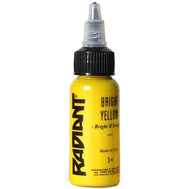 Radiant Colors Encre à Tatouage - Jaune Vif 1 Oz