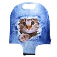 thumbnail image 1 of 18-20 Inch 3D Printed Luggage Cover Ripped Cat Pattern Stretchy Suitcase Cover Zipper Travel Luggage Cover, 1 of 7
