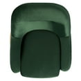 SAFAVIEH Eleazer Modern Glam Velvet Accent Chair, Malachite Green