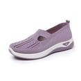 thumbnail image 4 of Women Casual Shoes Walking Sneakers Slip On Shoes Elderly Footwear Breathable Non Slip Soft Sole For Outdoor Daily Wear ,Us Size:8, 4 of 4