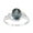 London Blue Topaz, variant on 8X6mm Oval Shape London Blue Topaz 925 Sterling Silver Solitaire Bypass Women Wedding Ring