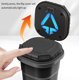 thumbnail image 4 of Car Ashtray Easy To Clean Press With Light And Cover Metal Inner Liner With Built- Button Battery Night Vision LED Lighting, 4 of 9