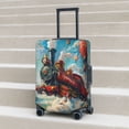 thumbnail image 5 of Yiaed Beautiful Red Train Hot Air Balloon Print Travel Luggage Cover Suitcase Protector Fits 18-32 Inch Luggage Wheel Covers Patterned Elastic Luggage Anti-scratch（No luggage）-Large, 5 of 5