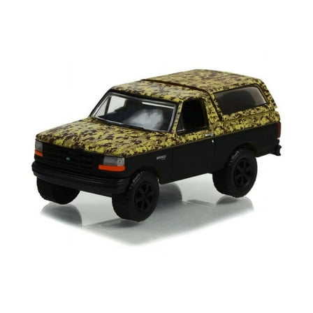 1996 Ford Bronco (Lifted), Black - Greenlight 35250C/48 - 1/64 Scale Diecast Model Car