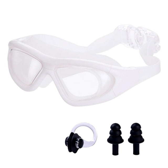 Gafas de natación, gafas de natación, gafas de buceo, gafas de natación para adolescentes, mujeres, hombres, agua Blanco