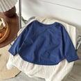 thumbnail image 4 of Tsivenald Boys Sweatshirt Shirts Crew Neck Pullover Kid Fleece Sweatshirt Lightweight Long Sleeve Tops, Blue, Age 10-11 Years, 4 of 8