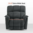thumbnail image 6 of MCombo Oversized 24.8" Seat Width Large Dual Motor Power Recliner Lift Chair for Tall Elderly, Infinite Position,  Dark Grey Fabric, 6 of 10