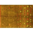 thumbnail image 1 of Ahgly Company Machine Washable Indoor Rectangle Solid Yellow Modern Area Rugs, 5' x 7', 1 of 4