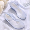 thumbnail image 4 of Women's Jelly High Heel Sandals Hollow Out Beach Sandals with Bukle Straps (Blue 40), 4 of 6