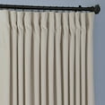 thumbnail image 4 of Half Price Drapes Au Lait Creme Extra Wide Plush Velvet Room Darkening Curtains (1 Panel), 100W X 84L, 4 of 7