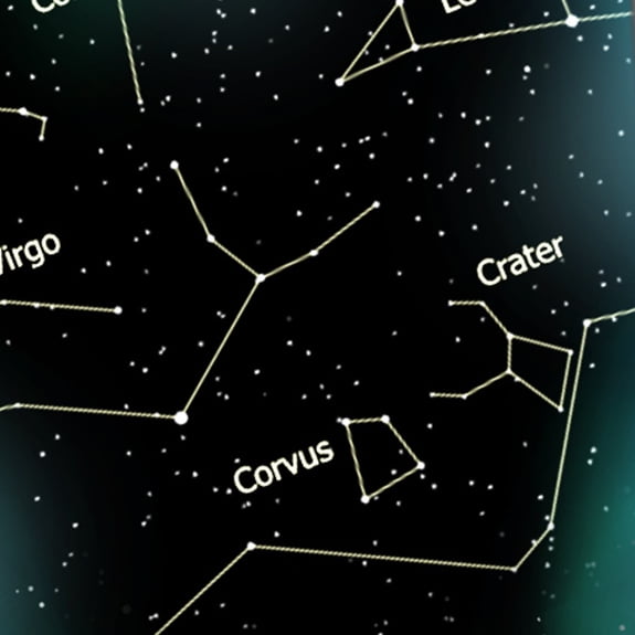 Space Ties Mens Winter Star Tie Astrology Constellation Necktie by Three Rooker