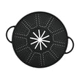 thumbnail image 2 of CoudarTitie Silicone Spill Stopper Lid Round Oil Splash Guard Mat for Restaurant Cooking Black, 2 of 9