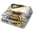 thumbnail image 4 of Bee Blanket Insect Honey Bumblebee Gift for Her Gift for Mum Blanket Soft Flannel Throw Blanket Gifts for Boys Girls Adults Comfy Cozy Couch Travel Blankets for Living Room, 40X50 Inches, 4 of 8