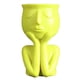 thumbnail image 3 of Macetas de Cerámica para Macetas, Macetas Suculentas, , Escultura, Estatua, Maceta para Escritorio, Interior, Exterior, Maceta de Estatu Yellow_A, 3 of 6