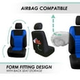 thumbnail image 5 of FH Group Premium 3D Air Mesh Blue Full Set Car Seat Cover with Air Freshener, 5 of 7